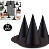 Halloween Witch Hat Hanging Witch Hat Adult Unisex Black Devil Hat Suitable for Party Costumes and Garden Porch Decorations