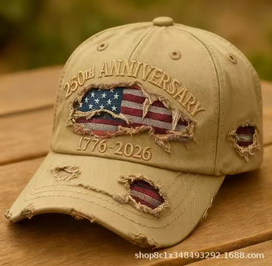 Památeční kšiltovka k výročí, Unisex Vintage praná bavlněná Snapback s ochranou proti slunci, Nastavitelný pásek