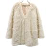 SNIDEL Fake Fur Coat F Ivory Women Used