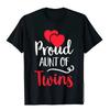 Stolze Tante von Zwillingen Shirt - Zwillingsliebhaber Muttertag T-Shirt Familie Neuheit T-Shirt Baumwolle Herren Oberteile & T-Shirts Geek