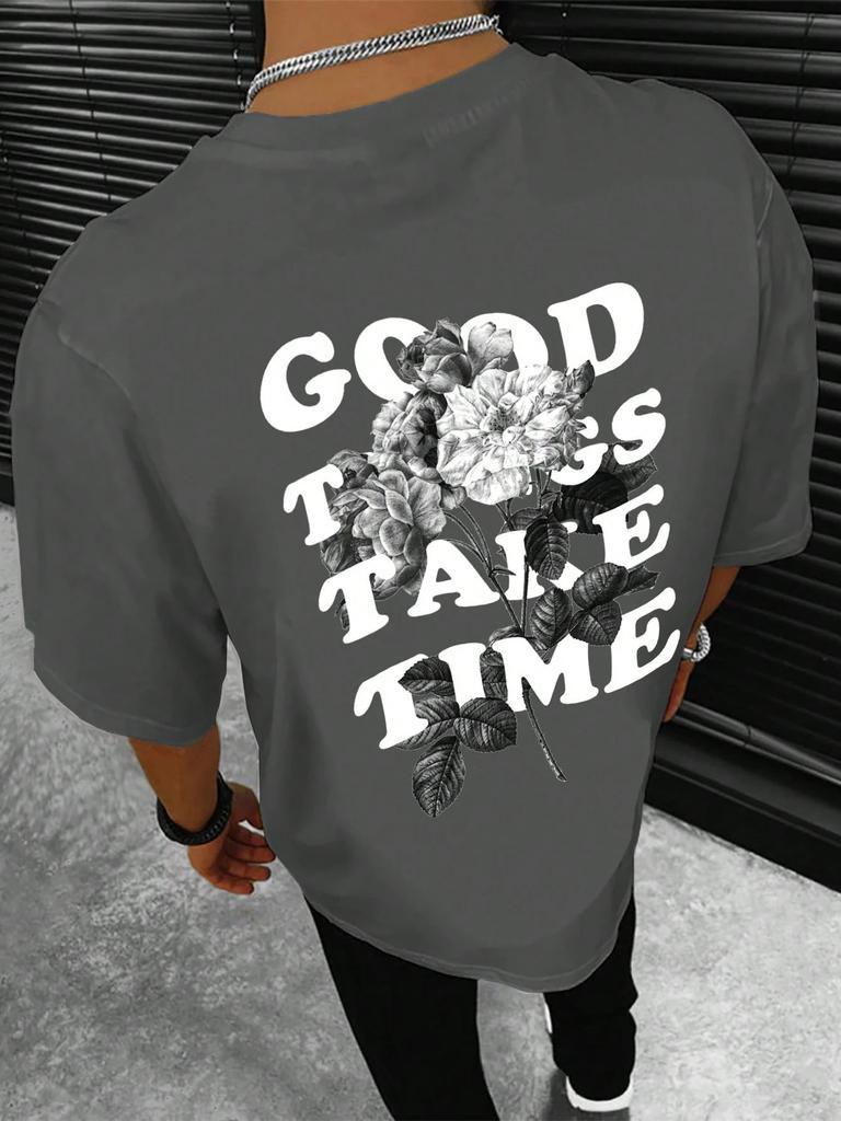 Nya T-shirts i ren bomull för män och kvinnor, bekväma och andningsbara för strandresor på sommaren. En populär stil på Instagram.