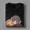 Cute Baby Monkey Named Punch Plush Hugging Pure Cotton TShirt For Unisex Summer  Vintage Shirt Oversize Cheap Tops