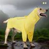 Towable Reflective Integrated Dog Raincoat Breathable Skin-friendly Waterproof Golden Large Dogs Rain Poncho Pet Clothing Coat