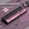 Keycap Set Side Engraved Gradient Color 134 Keys Pbt Double Sided Printed Shiny Backlit Keycaps For Mechanical Keyboards