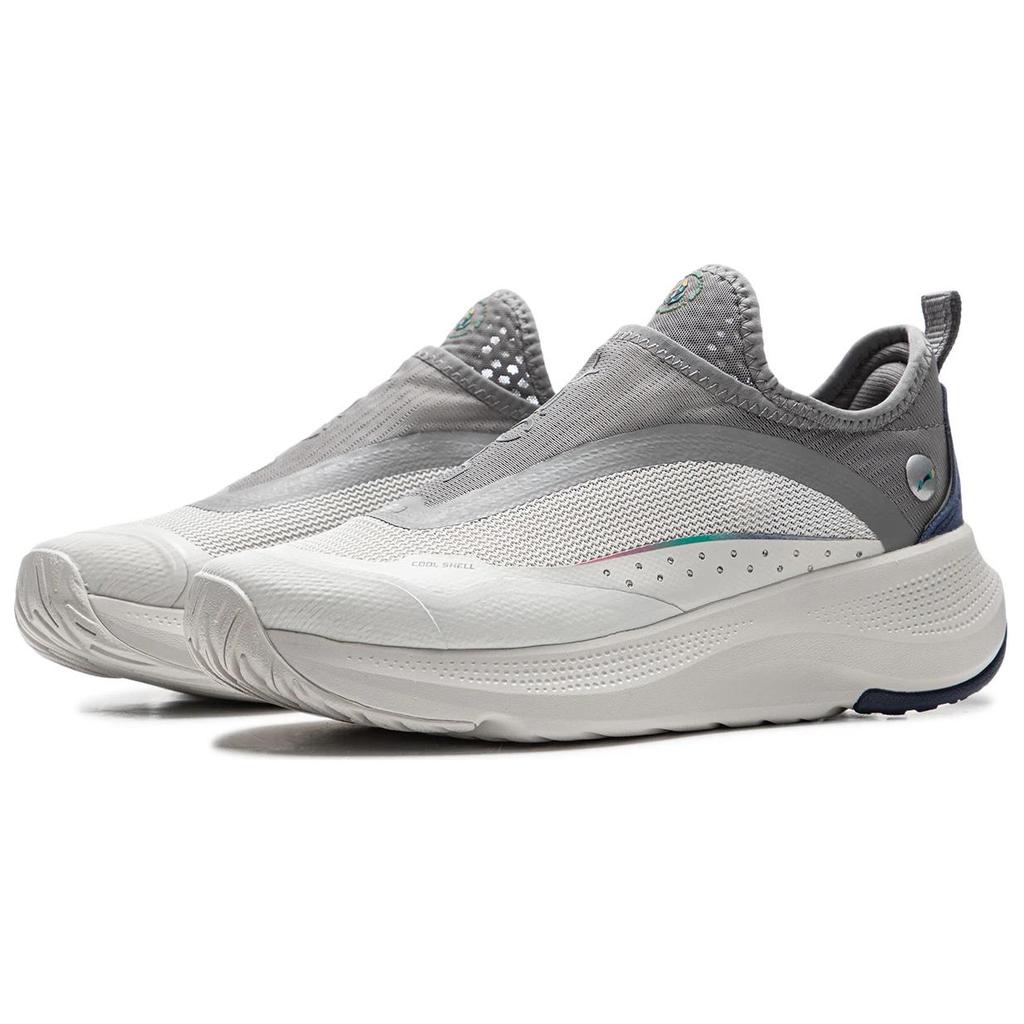 Li Ning SOFT GO Casual Shoes Women's Low Top Antarctic Gray/Rubble Gray AGLU276-1
