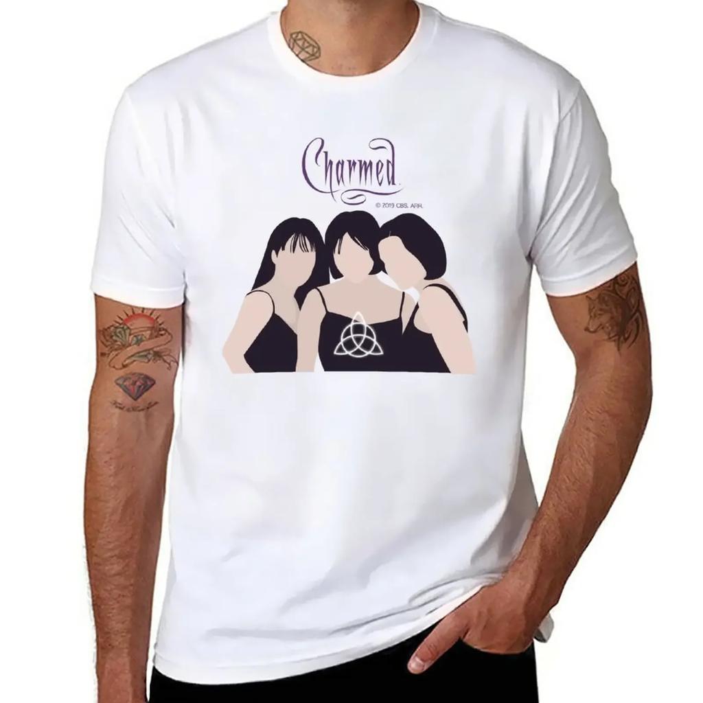 Charmed 1998 TShirt Summer Tops Hippie Clothes Blouse Plain White T Shirts Men