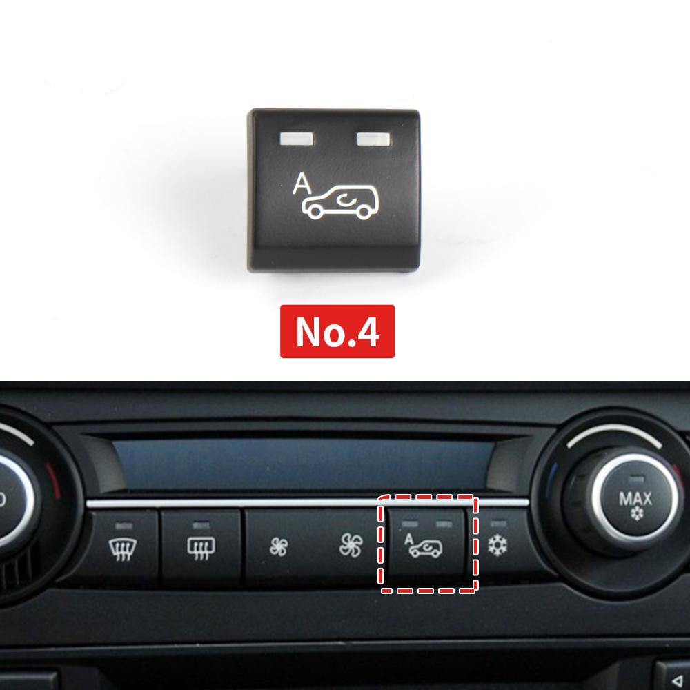 Car Air Conditioner Button Fan Button For BMW X5 E70 Air Inner Circulation Cover Refrigeration Switch Button For BMW E71 E72