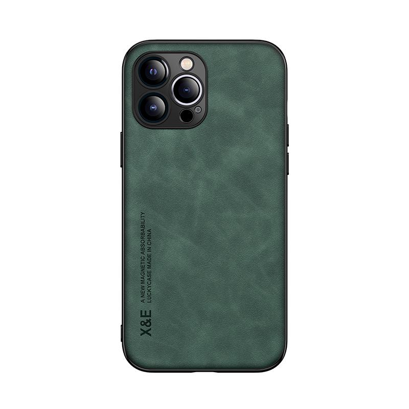 Coque de téléphone en peau de mouton de luxe légère pour iPhone 13 12 MiNi 11 Pro Max XS Max avec aspiration magnétique - Coque de téléphone souple en TPU Silicone