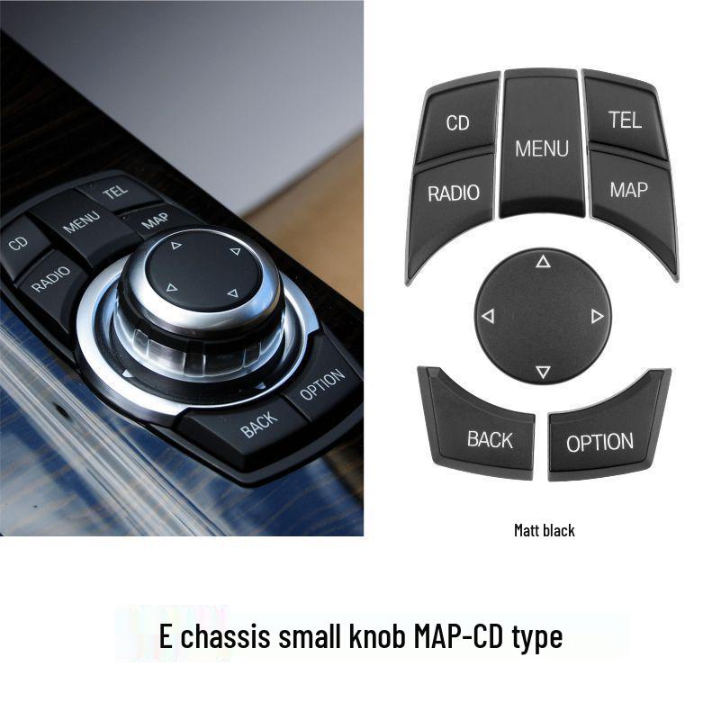 Kompatibel mit BMW E-Plattform Zentralsteuerungs-Multimedia-Tasten für ältere 3er, 5er, X5, X6, E90, E70 iDrive-Controller.