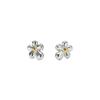 FINDELISE Boucles d'oreilles mini torsadées marguerite signature 925
