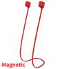 Silicone Antilost Earphone Holder Cable For Airpods 1 2 3 Wireless Bluetooth Headphone Magnetic Silicone Neck Strap Cord String