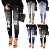 Women's Skinny Ripped Trendy Jeans Distressed Stretchy Denim Pants