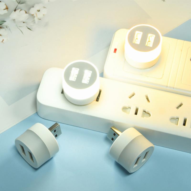 Lumină de noapte cu LED-uri USB portabilă multifuncțională pentru camping în aer liber Mini lămpi de lectură Lampă pentru decorarea casei