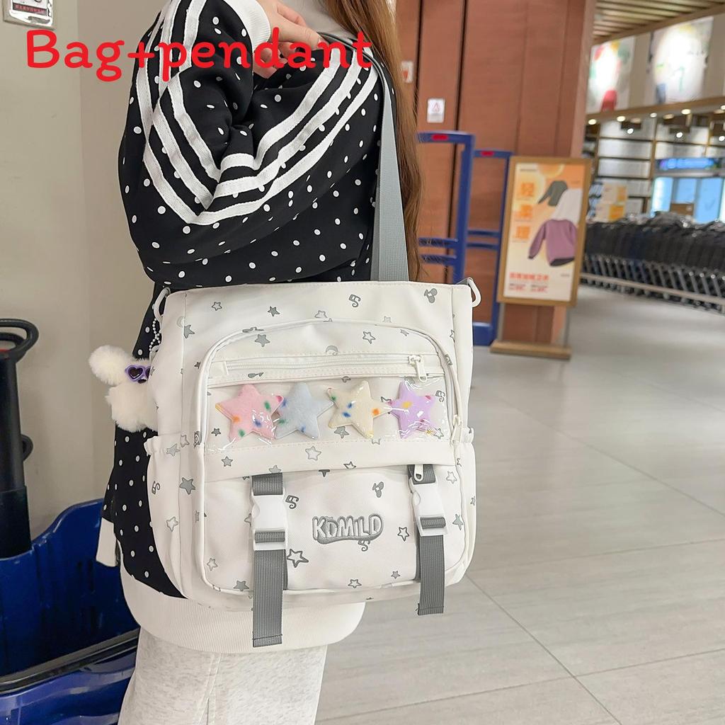 Girls Candy Color Contrast Large Capacity Nylon Backpack With Water Resistant Features For School Use