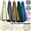 2/2.5/2.7/3M Waterproof Replacement Parasol Canopy 6/8Ribs Sun Umbrella Replacement Garden Patio Parasol Top Cloth Rain Cover