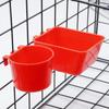Abreuvoir Mangeoire pour Oiseaux Cage pour Oiseaux d'Eau Perroquet Plastique Abreuvoirs Eau Abreuvoir pour Pigeon Caille Poulet Canard Bols et Abreuvoirs 1 Pièce