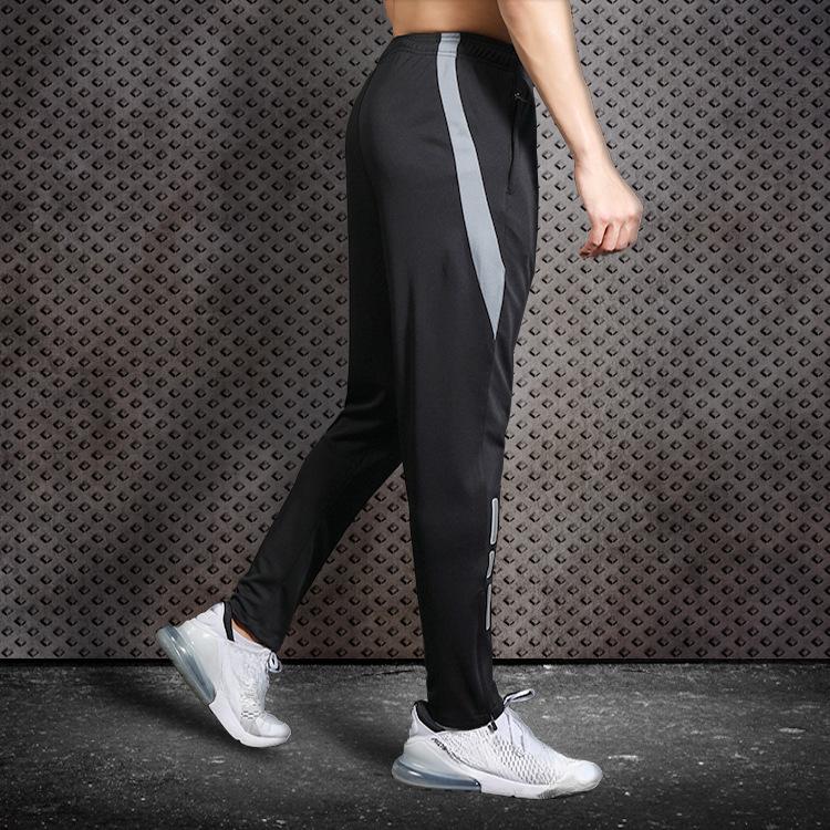 Men Sport Pants Running Pants With Zipper Pockets Soccer Training Jogging Sports Trousers Fitness Football Leggings Sweatpants