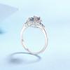 S925 sterling zilveren moissanite ring dames pt950 vergulde lichte luxe gepersonaliseerde trouwring