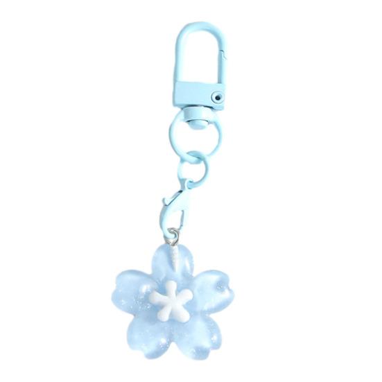 Keychain Pendant Ergonomic Flower Design Key Ring Decorative Key Holder Car Door Backpack