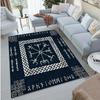 Non-Slip Carpet Nordic Mythology Viking Rune Patterned Area Rug for Living Rooms, Bedrooms, Gardens, and Outdoor Decor Floor Mat