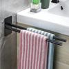 No-punch Towel Holder 304 Stainless Steel Towel Bar Kitchen Towel Bar Bathroom Towel Hook