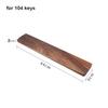 Wooden Keyboard Wrist Rest Ergonomic for 60/87/104 Keys Rest Palm Pad Stain Resistant Walnut Wood Mechanical Keyboard Pad