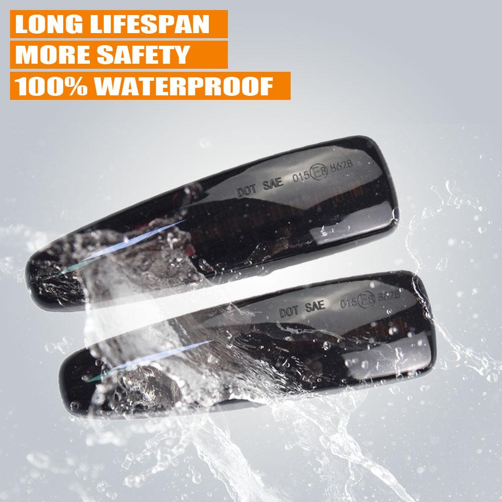 For Mitsubishi Lancer Evolution Evo X Outlander Sport RVR ASX Mirage 2014 Dynamic LED Blinker Side Marker Turn Signal