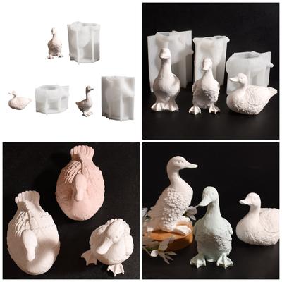 Multipurpose Flexible Silicone Mould for Duck Candle Holders Portable for Craft Supplies and Festive Decorations
