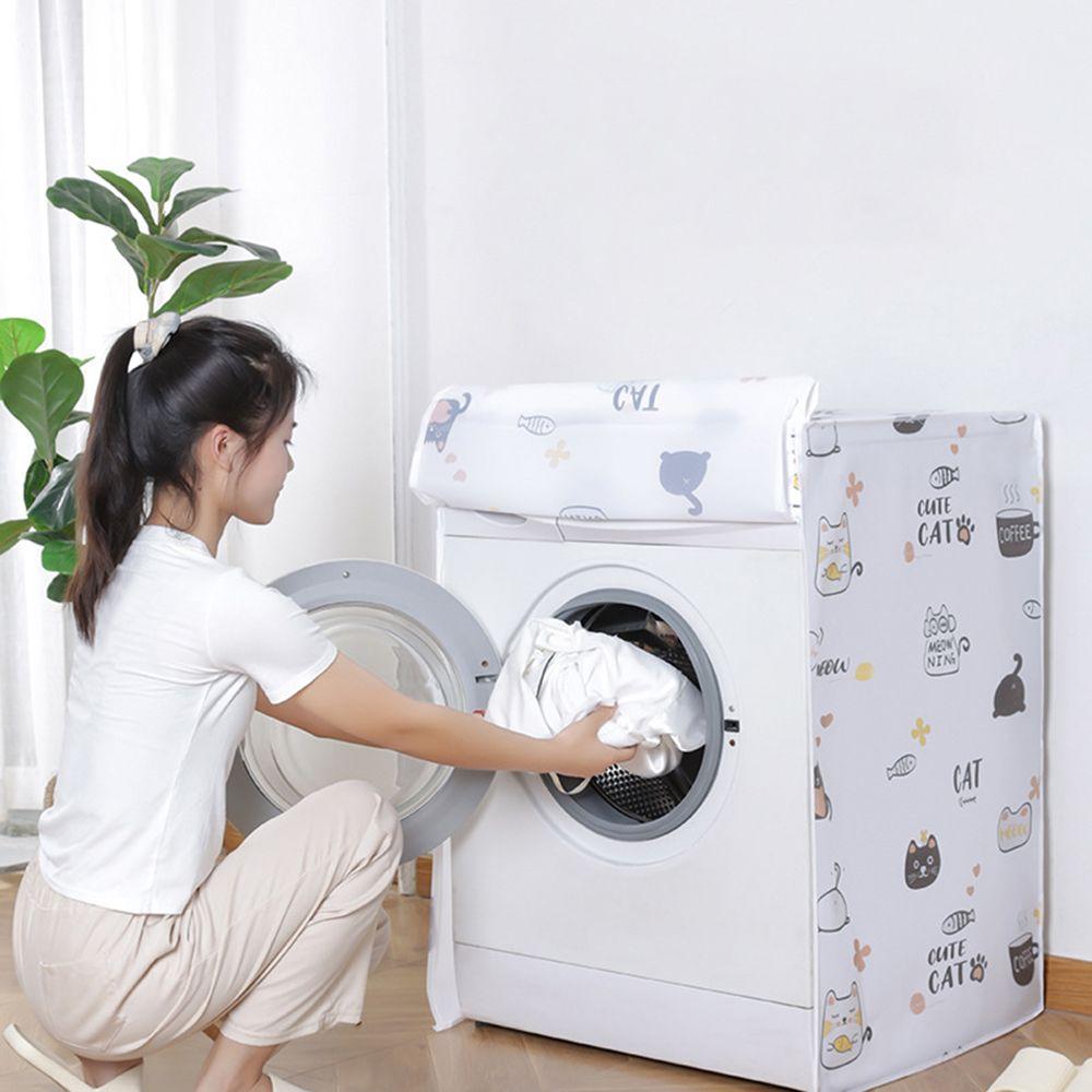 Top Opening Waterproof PEVA Sunscreen Washer Dryer Case Washing Machine Cover Protective Jacket