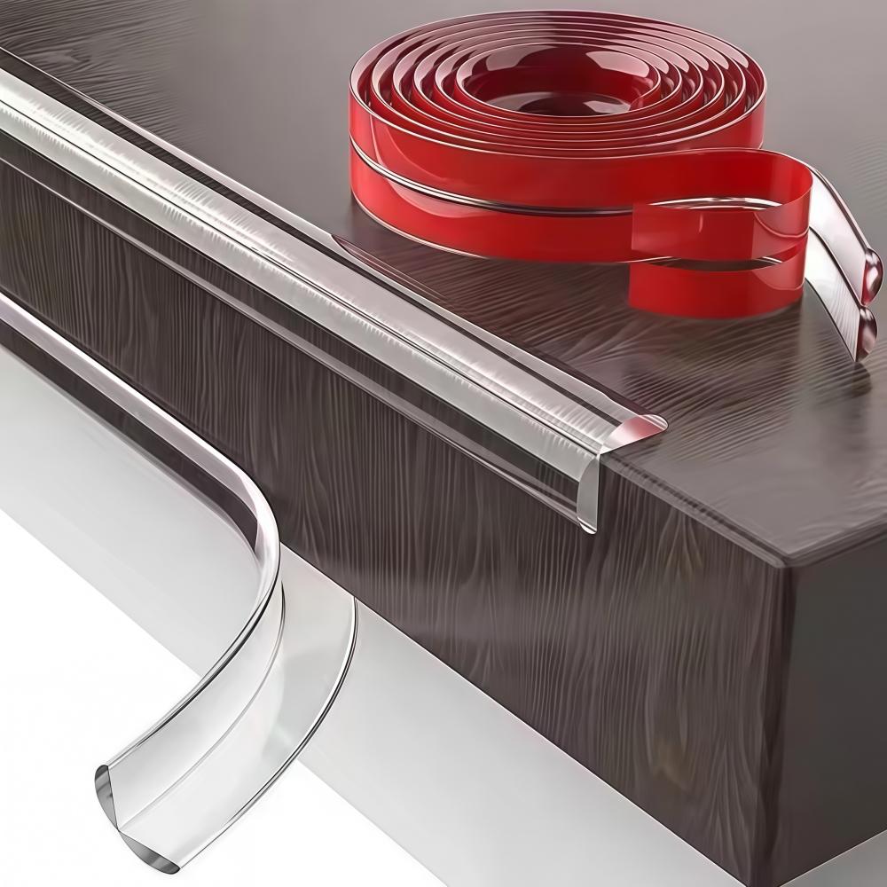 1PC 3metersX2cm/3cm Self Adhesive Collision Proof Soft Bumper Transparent PVC Protection Table Edge Guard Protector Strip
