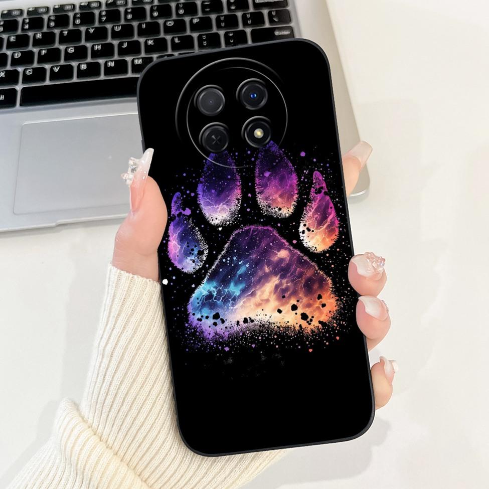 For Realme 12 5G Case For Realme 12X 5G Cover RMX3998 Luxury Fashion Flowers Kawaii Girl Cute Cat Shockproof Phone Case Funda