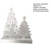 Yousheng Candle Holder, Candlestick Base with Hollow Elk Christmas Tree Design, 3D Printed Matte White Ornament for Festive Home Table Decor