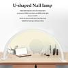 Schreibtisch-LED-Lampe U-förmiges Fülllicht für Maniküre Halbmondförmiges Nagelicht mit Diamanten Maniküre-Lampe Nagelkunst Salonwerkzeuge
