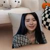 Actor Seductive LLim Jiyeon Cushion Cover Throw Pillow Cover Hidden Button Durable Polyester Chair Cushion