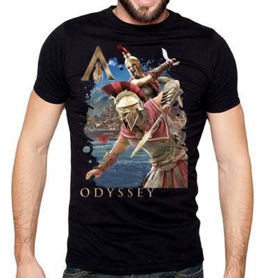 Odyssey Guerrier Spartiate Alexios Kassandra T-shirt Été Coton Manches Courtes Col Rond Homme Nouveau S3XL