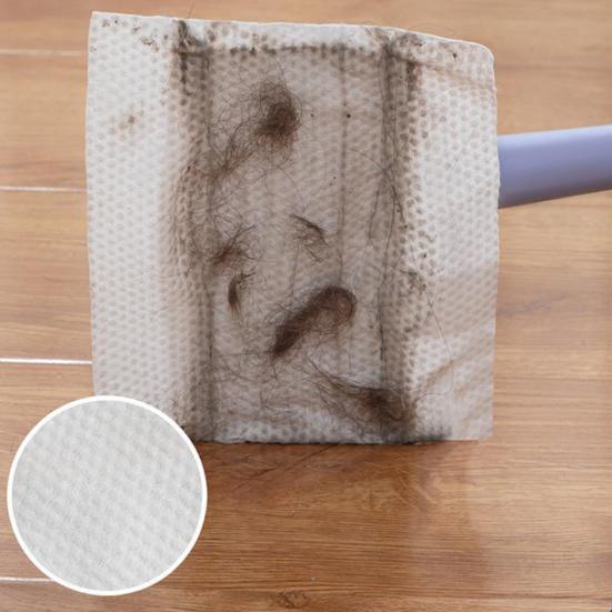 Automatic Cloth Clamp Mop with Rag 360 Degree Rotating Extended Mop Dry/Wet Dual-Purpose Household Cleaning Mop