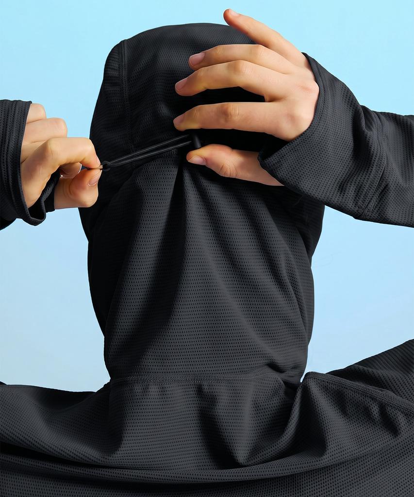 Leijibi Tech Flow Hydro Performance Loose Fit Hooded Zip-Up Rash Guard M (3 Colors)
