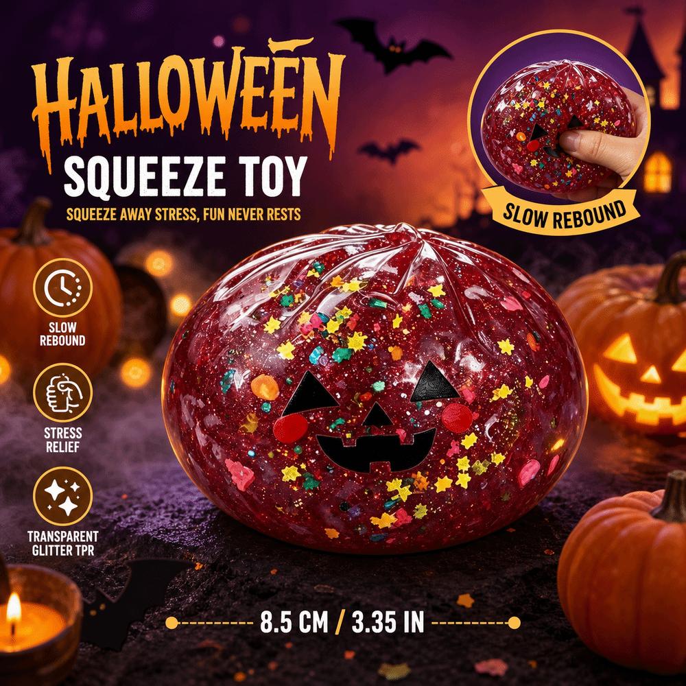 Transparent Glitter Halloween Dumplings Blind Box Squeeze Toy  For Party Decor