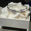 Exquisite Silver Bracelet Beautiful Petals Zircon Bracelets Chain Fashion Elegant Versatile Accessories Women Valentine's