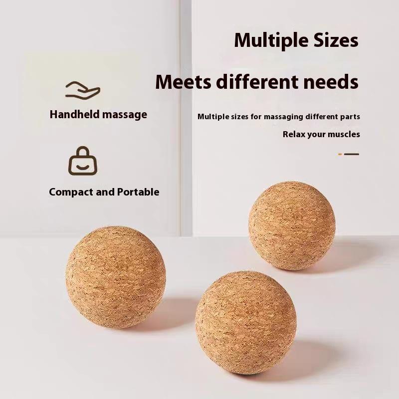 Cork Massage Ball Back Massage Foot Massager Yoga Ball Tension Release Therapy Myofascial Ball Relax Muscles Trigger Point