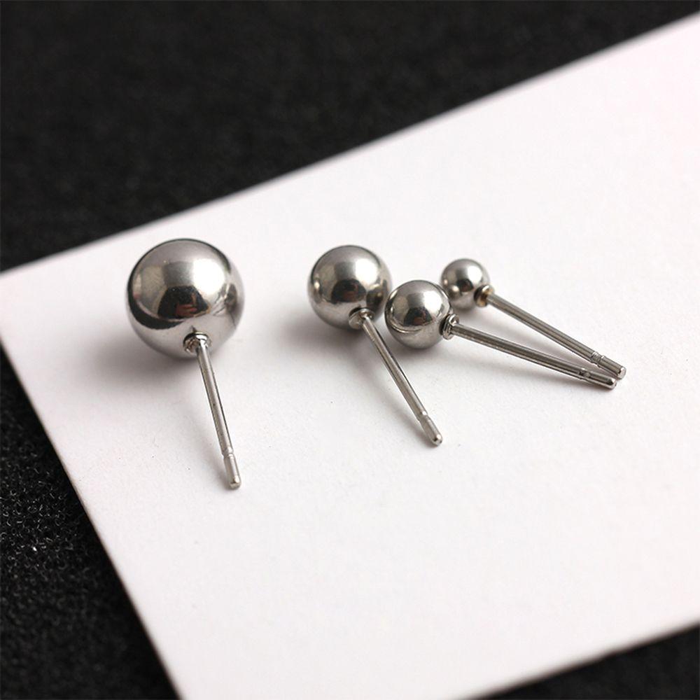 Style Gold Color Classic Women Jewelry Silver Color Small Ball Earrings Stud Earrings Ear Stud