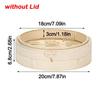 New Handmade Bamboo Steamer with Lid Large Capacity Steamer Basket Stackable Kitchen Cookware for Chinese Food Making