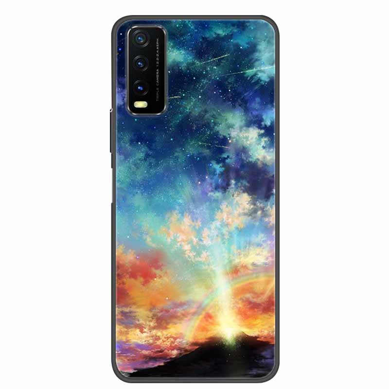 Für Vivo Y20 Hülle Marmor Weiche Silikon Rückseite für Vivo Y20S Y20 S Y 20i Handyhülle für Vivo V2027 Y20i Coque Funda Tasche