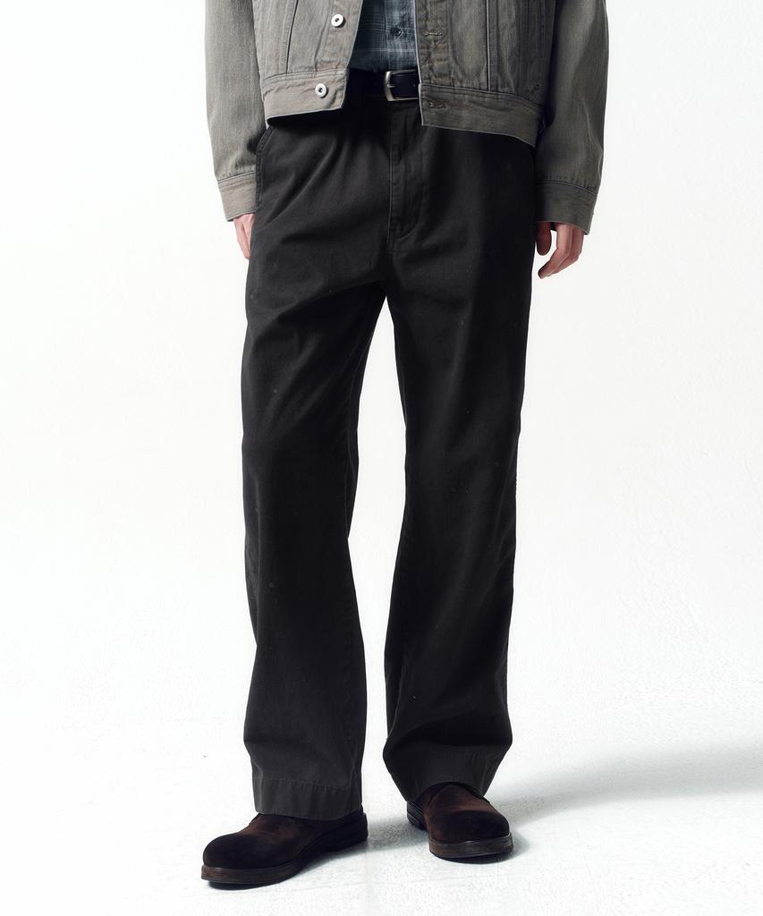 INSILENCE Vintage Officer Chino Pants Charcoal
