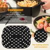 Forro de Air Fryer Almofada de Silicone para Assar Quadrada Resistente ao Calor Acessórios para Air Fryer Substituição Prato Cesto Antiaderente Panela Grill para Air Fryer