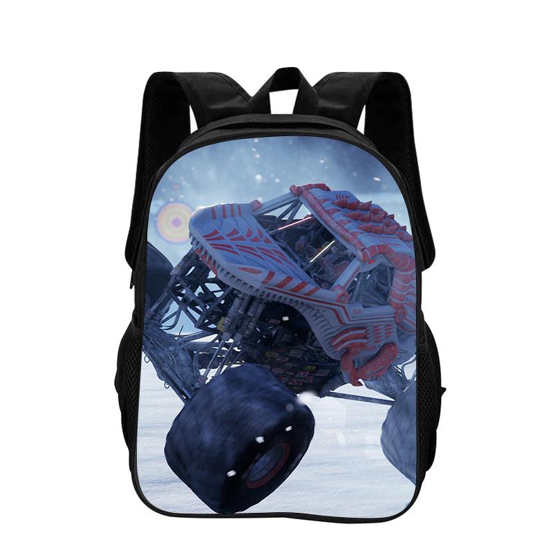 Monster Jam Cartoon Printed Backpack New Trend, Large Capacity, Best Campus Companion for Primary and Secondary School Students