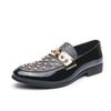 38-47 Fashion Crystal Diamond Tip Business Dress Men Leather Shoes Men's Loafers Tênis Masculino Casual Driving Luxury Designer