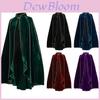 Halloween Costume Cloak With Gold Trim For Cosplay And Fantasy Role Play