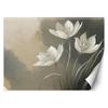 Wallpaper Flowers Abstract Beige
