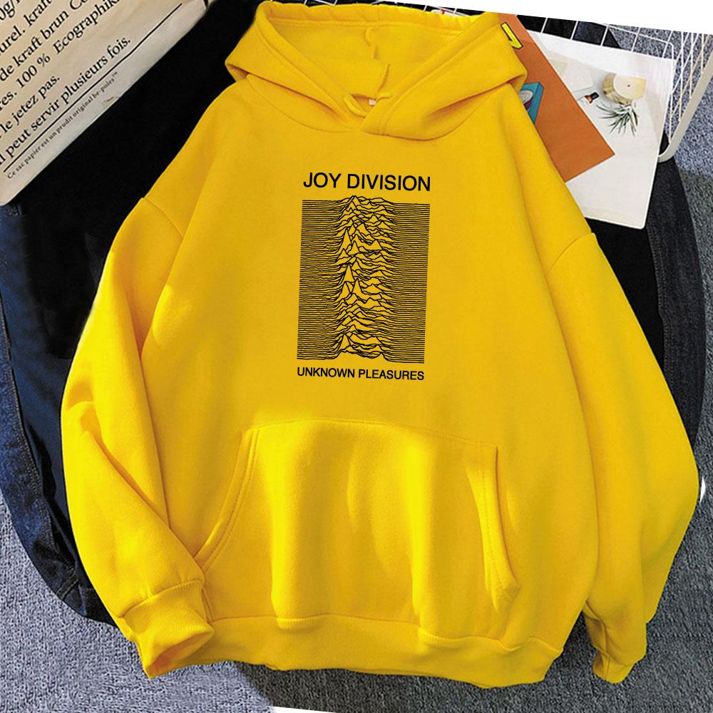 Joy Division Band Print Hoodies Funny Graphic Printing Sweatshirts Winter Women Long Sleeve Hooded Cartoon Clothes